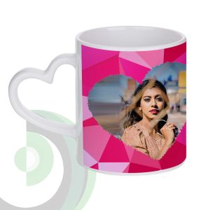 White Heart Mug - Personalized