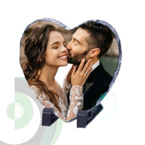 Heart Stone Photo Frame - Printed